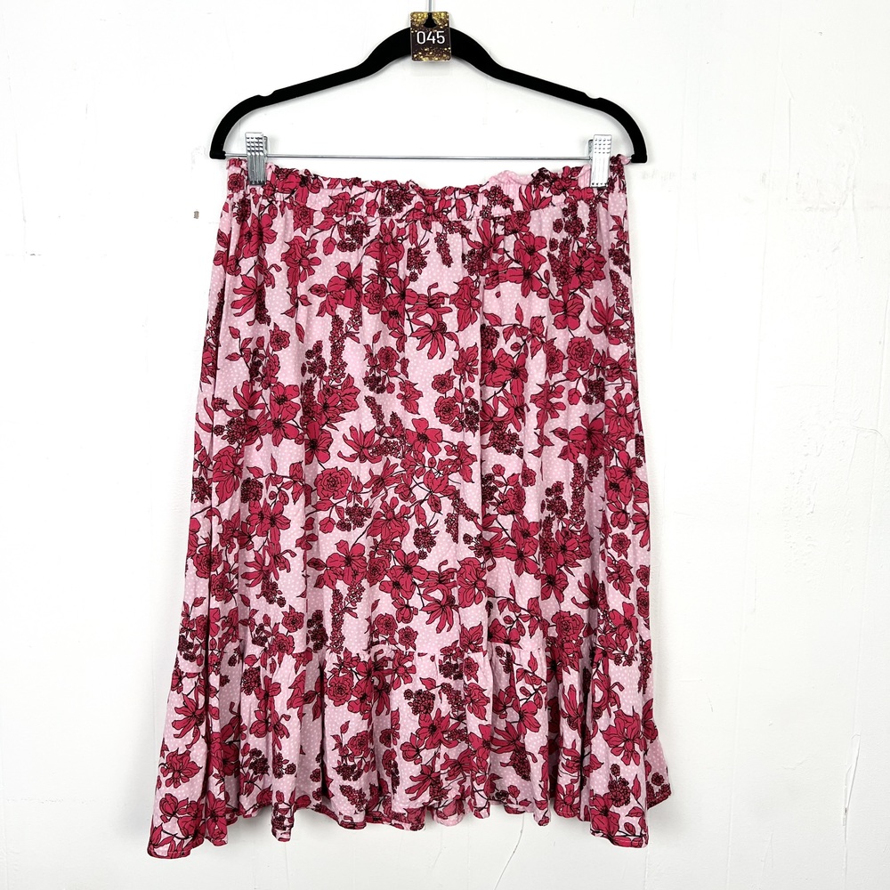 Floral Pink Women's Skirt